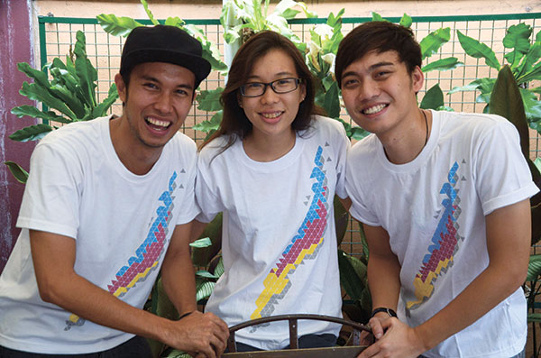 Youth For Livable Cebu’s core team members Francis Sollano, Fiona Lim and Eric Smith. (SUN.STAR FOTO/RUEL ROSELLO)