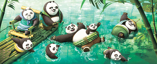 A scene from “Kung Fu Panda 3. (AP PHOTO)