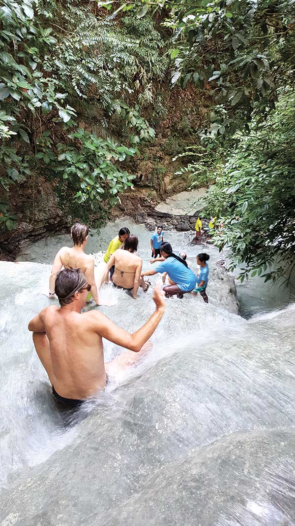 AGUINID ADVENTURE. With numerous cascades, Aguinid Falls offers an exhilarating experience to the adventurous, young and old. The well-trained and attentive guides will do their best to keep you safe every step of the way. 