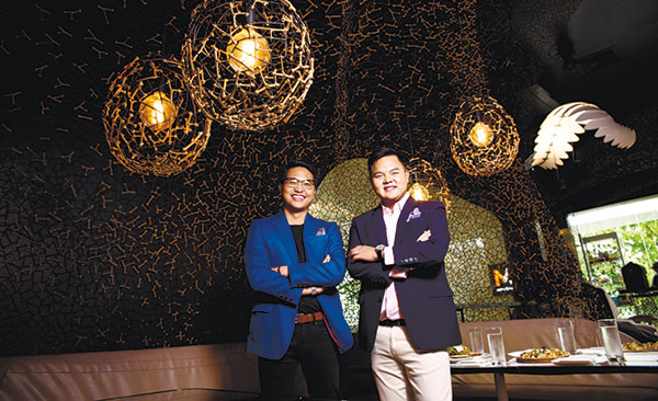 ON A MISSION. As the millennial half of the four owners of Cebu’s newest watering hole Morals & Malice, Joseph Michael Yu (left) and Paco Rodriguez add a youthful vibrancy and dynamism to the cafe and bar scene in Cebu and take it to new heights. 