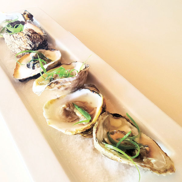 Panglao Oysters with Kaffir Lime Granita