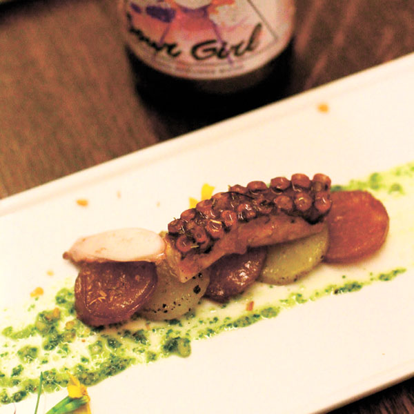 Slow-cooked Octopus and Classic Berliner Weiss