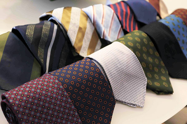 Luxurious ties like these silk pieces from Tie Your Tie are light yet add volume.