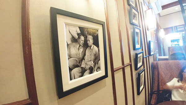 General Douglas Mc Arthur and Sergio Osmeña Sr. photographed talking in this very house.