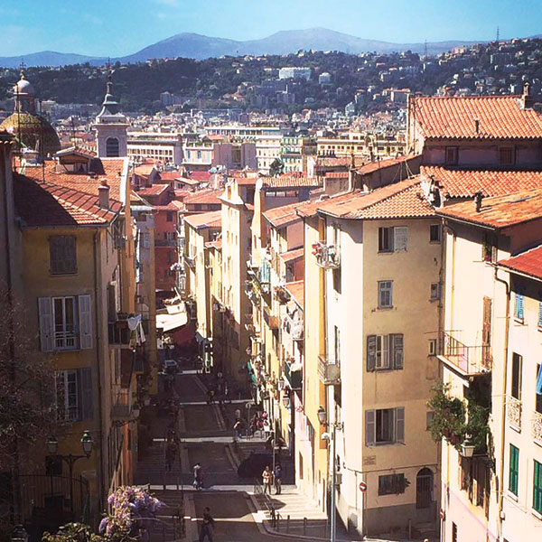 An old district in the southeastern town of Nice