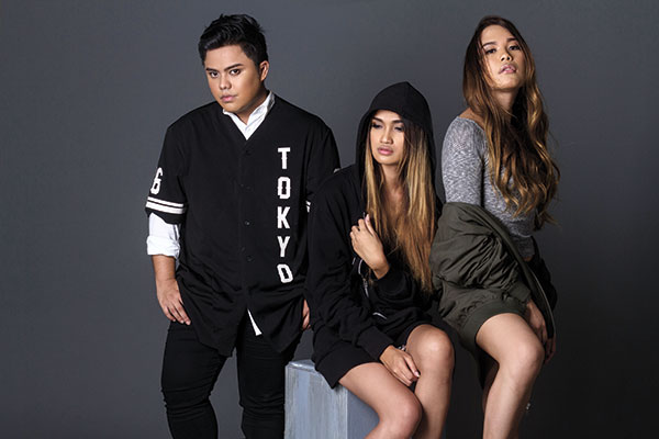 BOLD MOVE. Drawn to black as it represents ambiguity and strength, The Blaq Mafia — (from left) Edward James Castro, Axel Que and Ching Vilar — have made a bold statement in Cebu’s fashion scene with their unique and fearless brand of styling.
