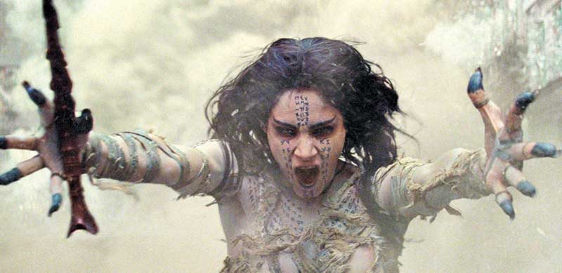 Sofia Boutella appears in a scene from “The Mummy.”